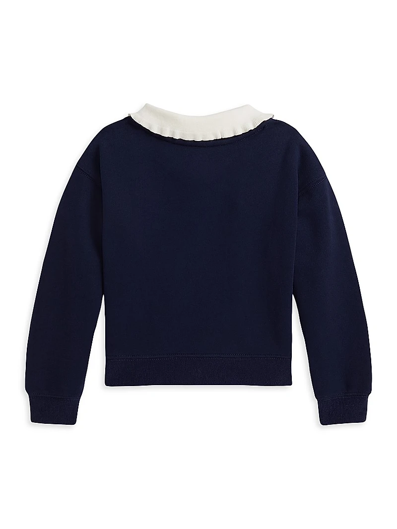 Little Girl's & Magic Fleece Polo Sweatshirt