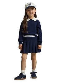 Little Girl's & Magic Fleece Polo Sweatshirt