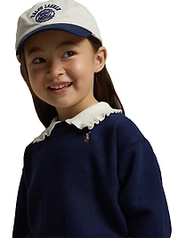 Little Girl's & Magic Fleece Polo Sweatshirt