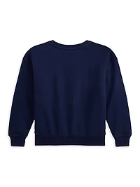 Little Girl's & Magic Fleece Polo Bear Sweatshirt