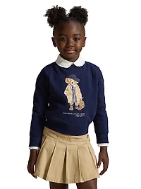 Little Girl's & Magic Fleece Polo Bear Sweatshirt