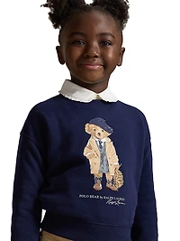 Little Girl's & Magic Fleece Polo Bear Sweatshirt
