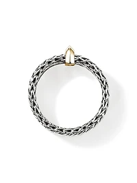Icon Sterling Silver & 14K Yellow Gold Chain Ring