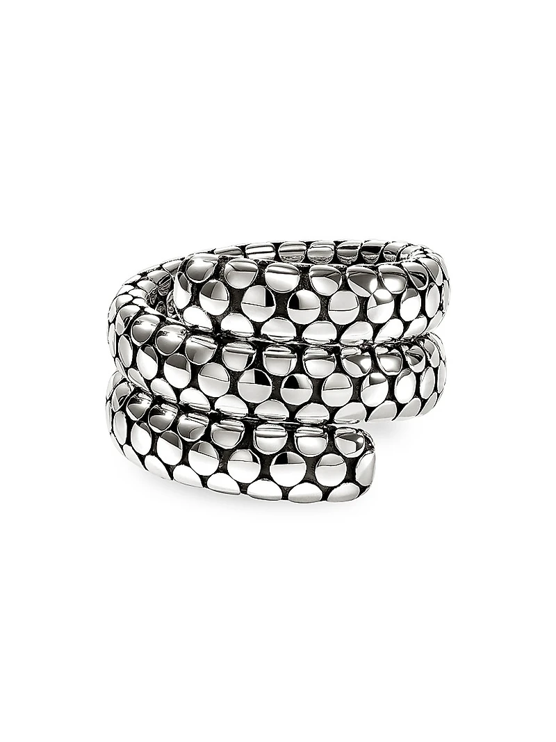 Dot Sterling Silver Coil Ring