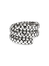 Dot Sterling Silver Coil Ring