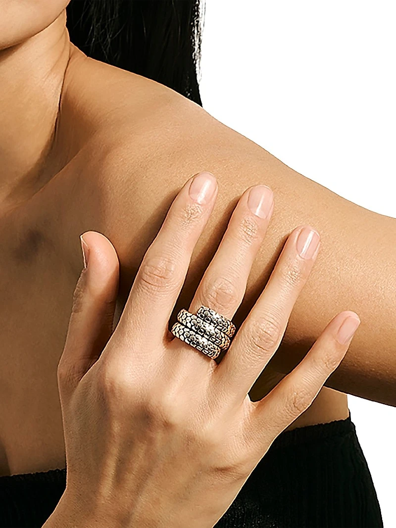 Dot Sterling Silver Coil Ring