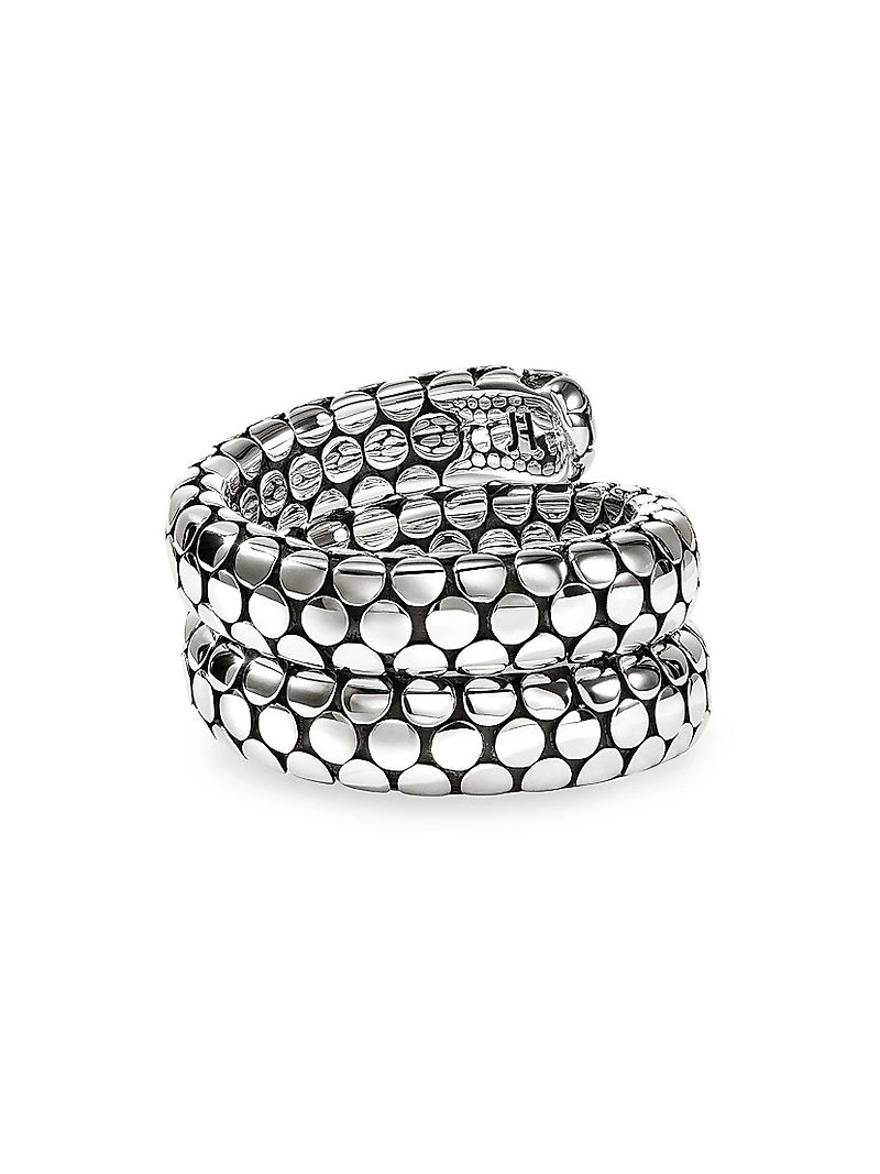 Dot Sterling Silver Coil Ring