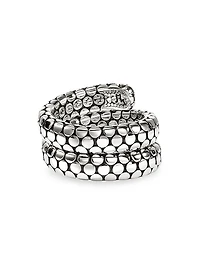 Dot Sterling Silver Coil Ring