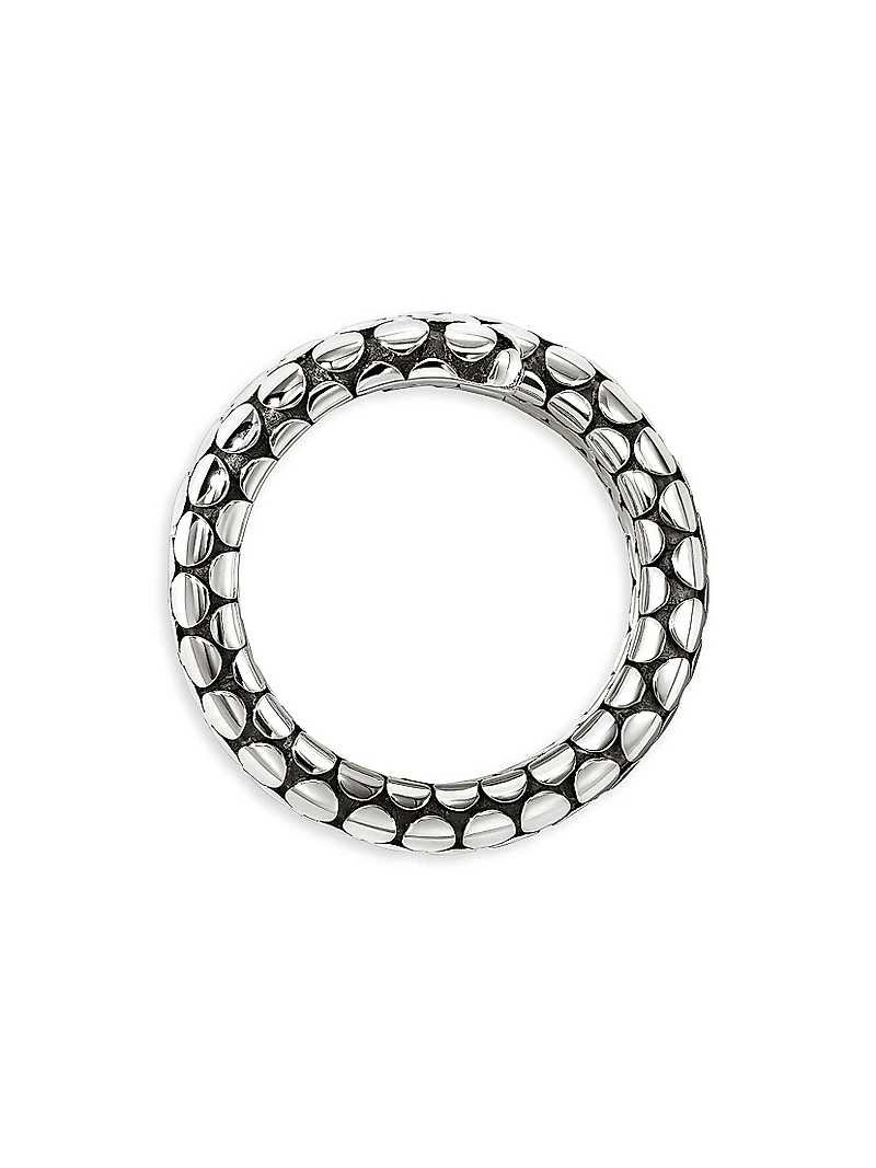 Dot Sterling Silver Coil Ring