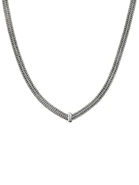 Icon Sterling Silver & 0.21 TCW Diamond Chain Necklace