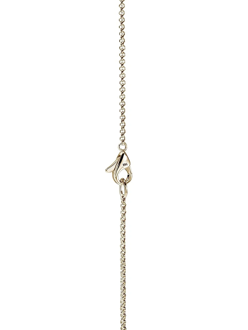 JH Essentials 14K Yellow Gold Cross Charm Bracelet