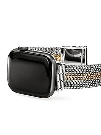 Icon Sterling Silver & 14K Yellow Gold Smartwatch Bracelet/0.71"
