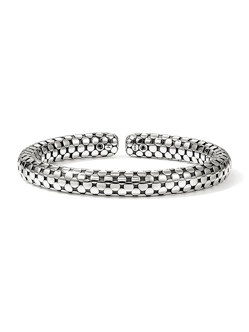 Dot Sterling Silver Flexible Cuff