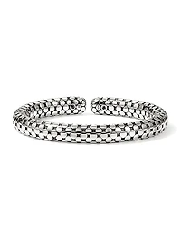 Dot Sterling Silver Flexible Cuff