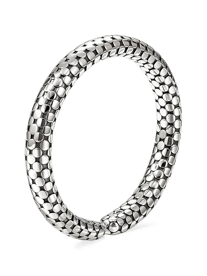 Dot Sterling Silver Flexible Cuff