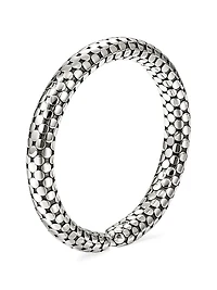 Dot Sterling Silver Flexible Cuff
