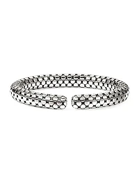 Dot Sterling Silver Flexible Cuff
