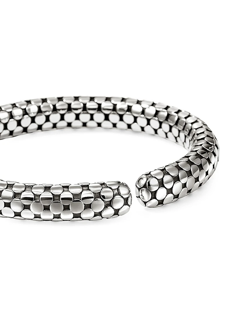 Dot Sterling Silver Flexible Cuff