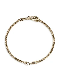 Naga Dragon 14K Yellow Gold & 0.07 TCW Diamond Bracelet