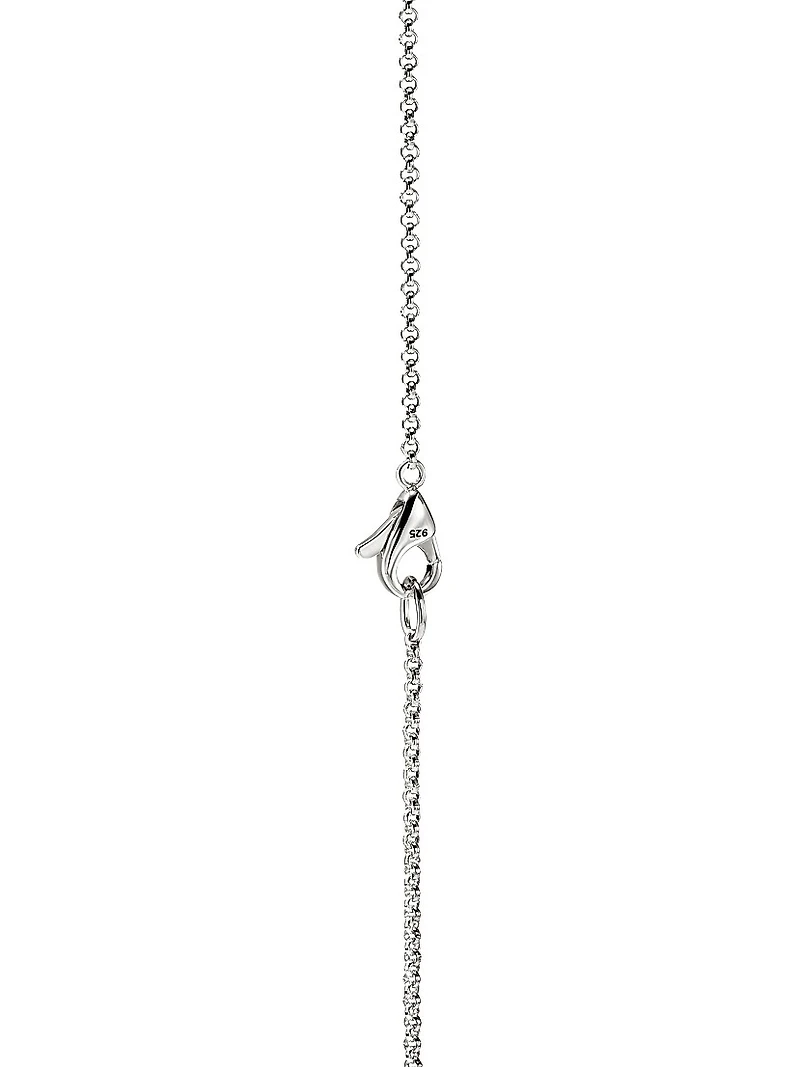 JH Essentials Sterling Silver Cross Charm Bracelet