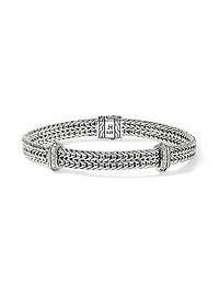 Icon Sterling Silver & 0.33 TCW Diamond Chain Bracelet