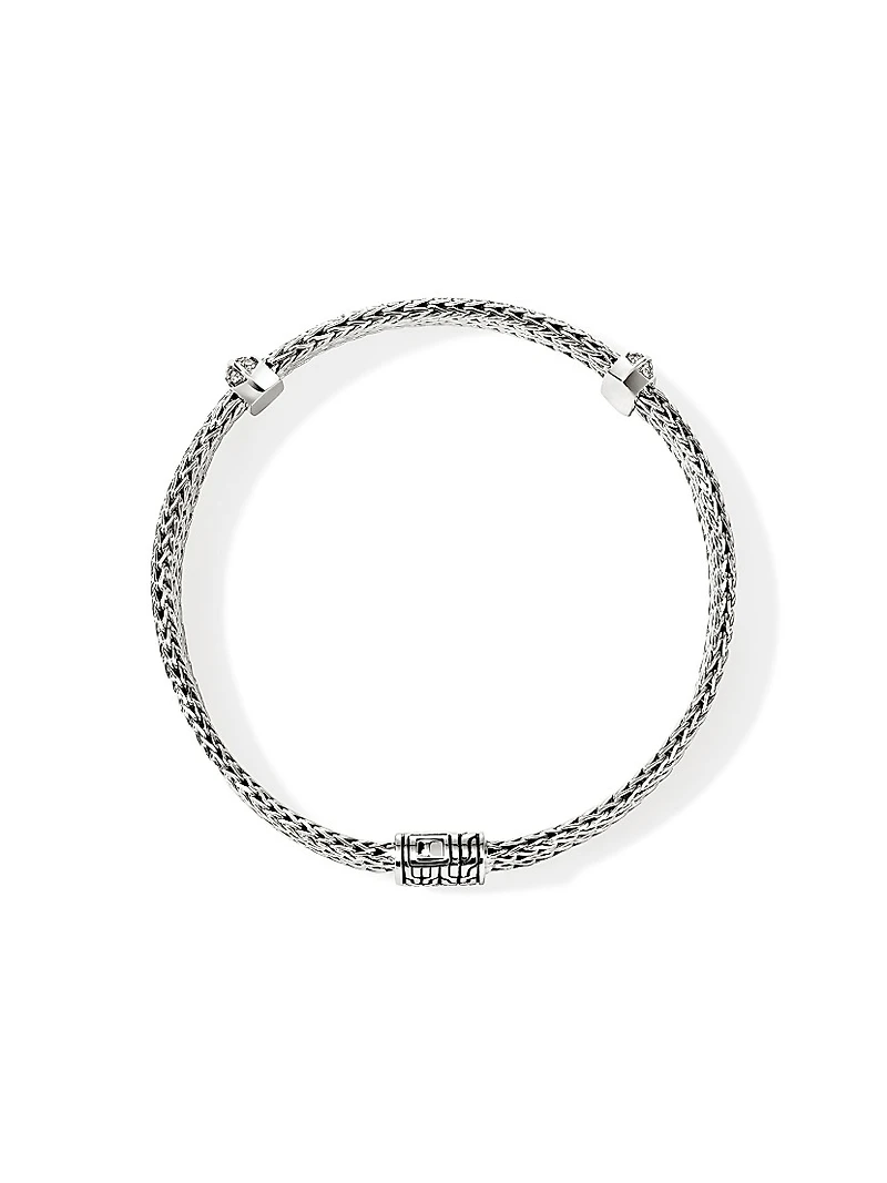 Icon Sterling Silver & 0.33 TCW Diamond Chain Bracelet
