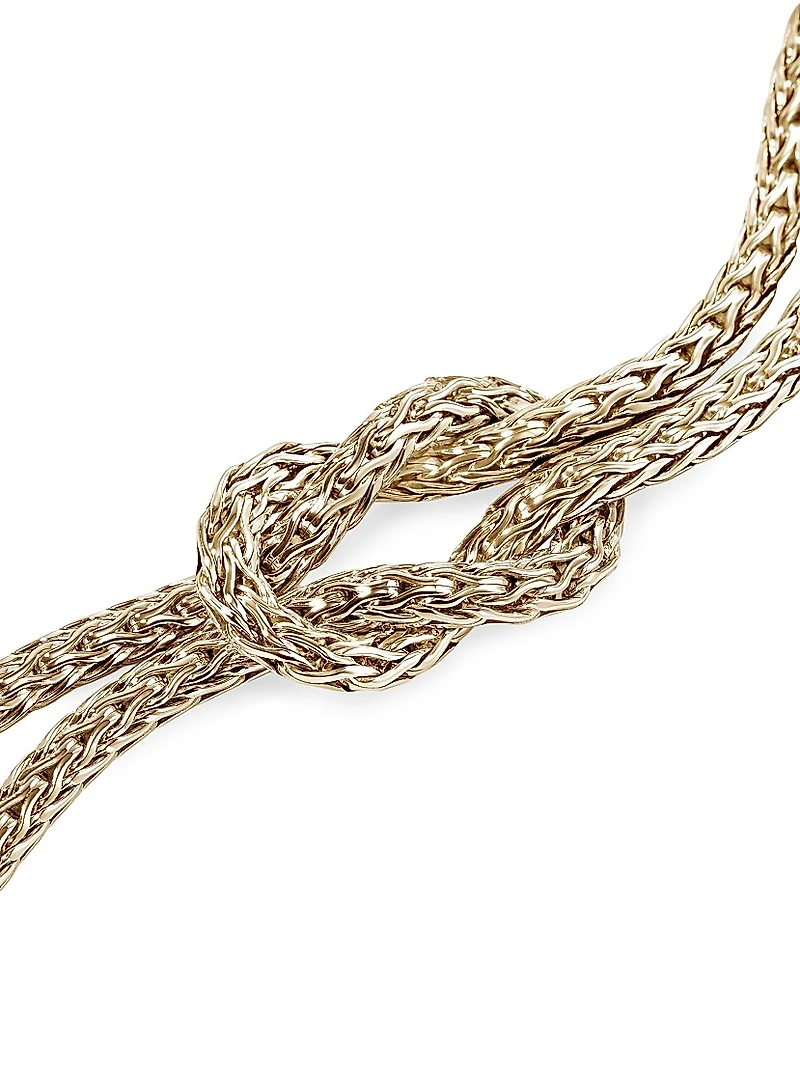 Love Knot 14K Yellow Gold Bracelet