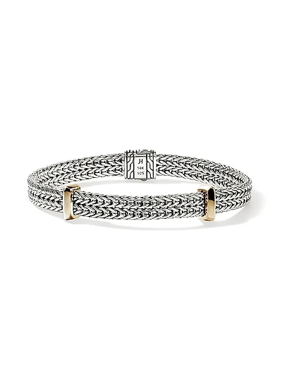 Icon Sterling Silver & 14K Yellow Gold Chain Bracelet