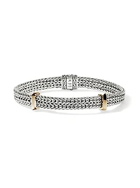 Icon Sterling Silver & 14K Yellow Gold Chain Bracelet