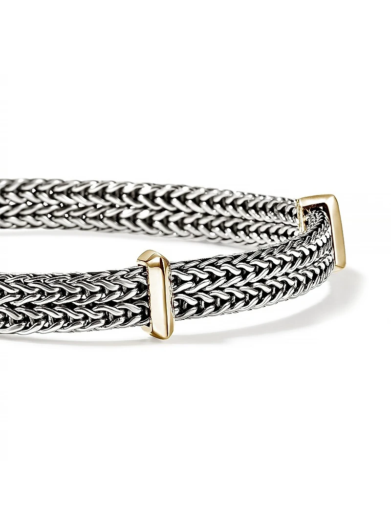 Icon Sterling Silver & 14K Yellow Gold Chain Bracelet