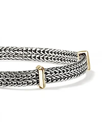 Icon Sterling Silver & 14K Yellow Gold Chain Bracelet