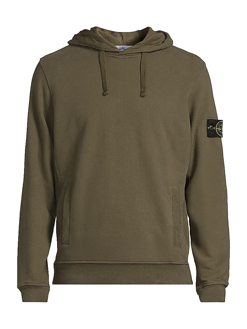 Logo Patch Cotton Hoodie
