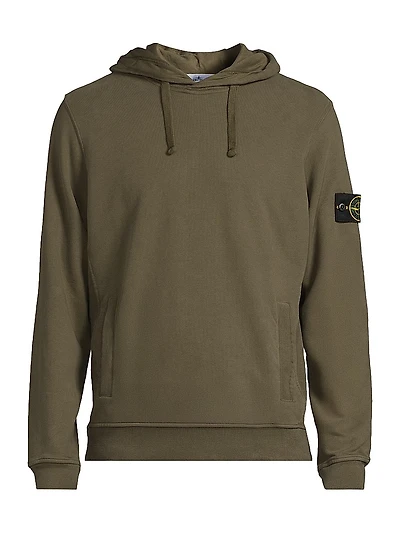 Logo Patch Cotton Hoodie