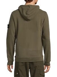 Logo Patch Cotton Hoodie