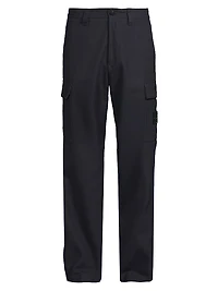 Stretch-Cotton Cargo Trousers