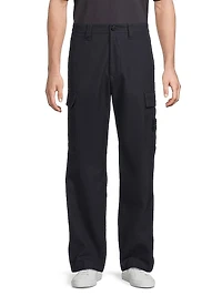 Stretch-Cotton Cargo Trousers
