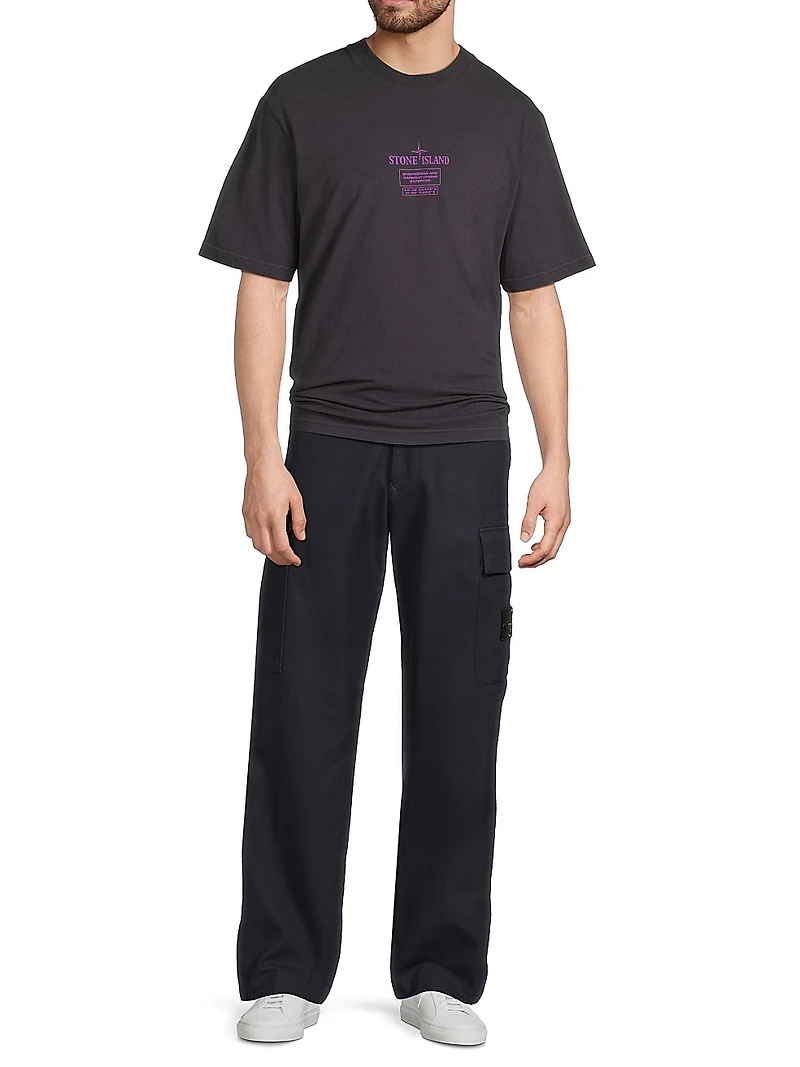Stretch-Cotton Cargo Trousers