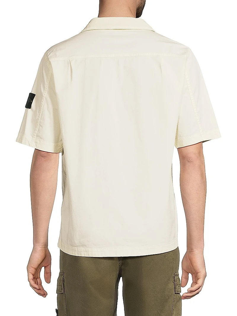 Stretch-Cotton Pocket Shirt