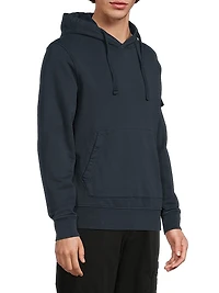 Cotton Logo-Patch Hoodie