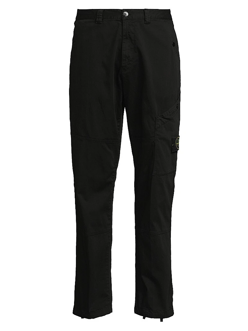 Stretch-Cotton Cargo Pants