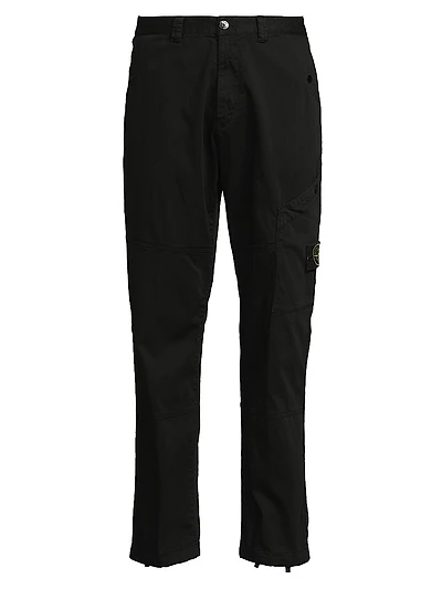 Stretch-Cotton Cargo Pants