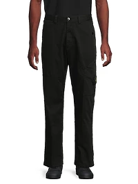 Stretch-Cotton Cargo Pants