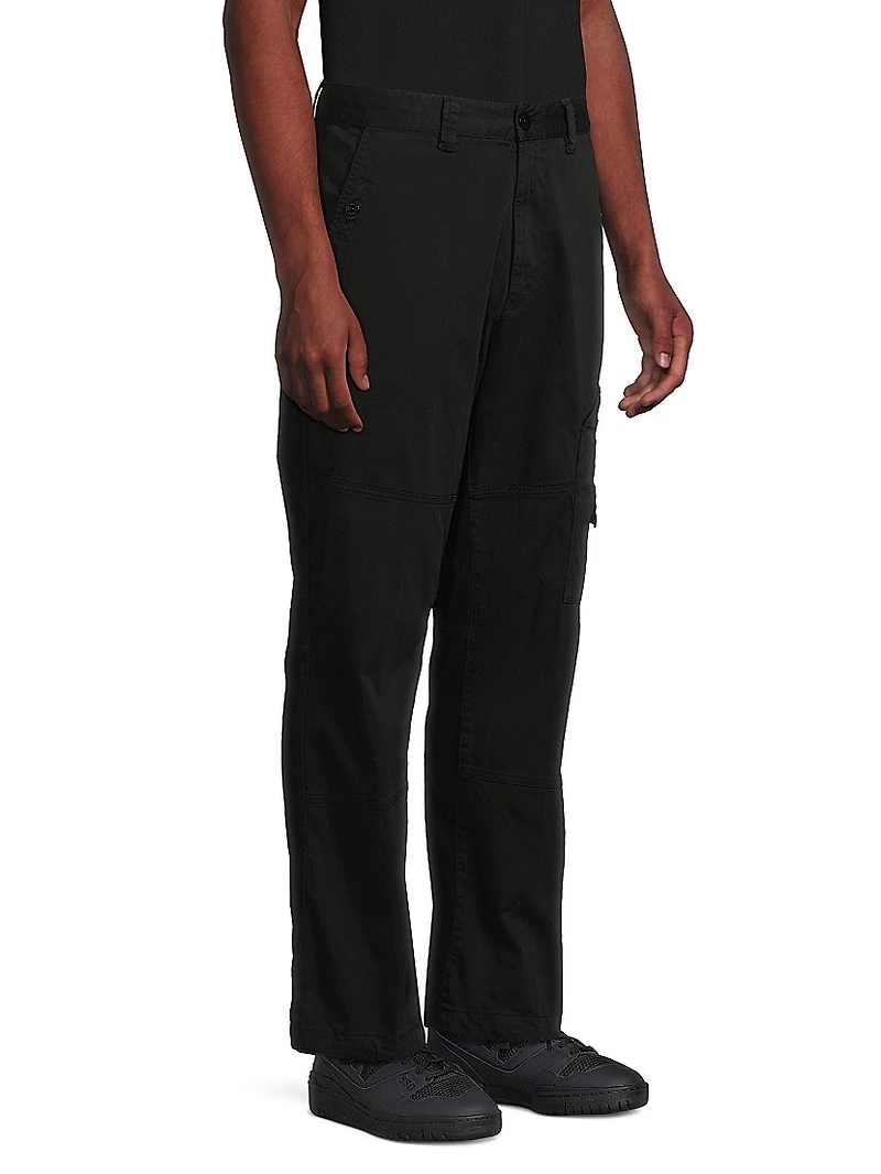 Stretch-Cotton Cargo Pants