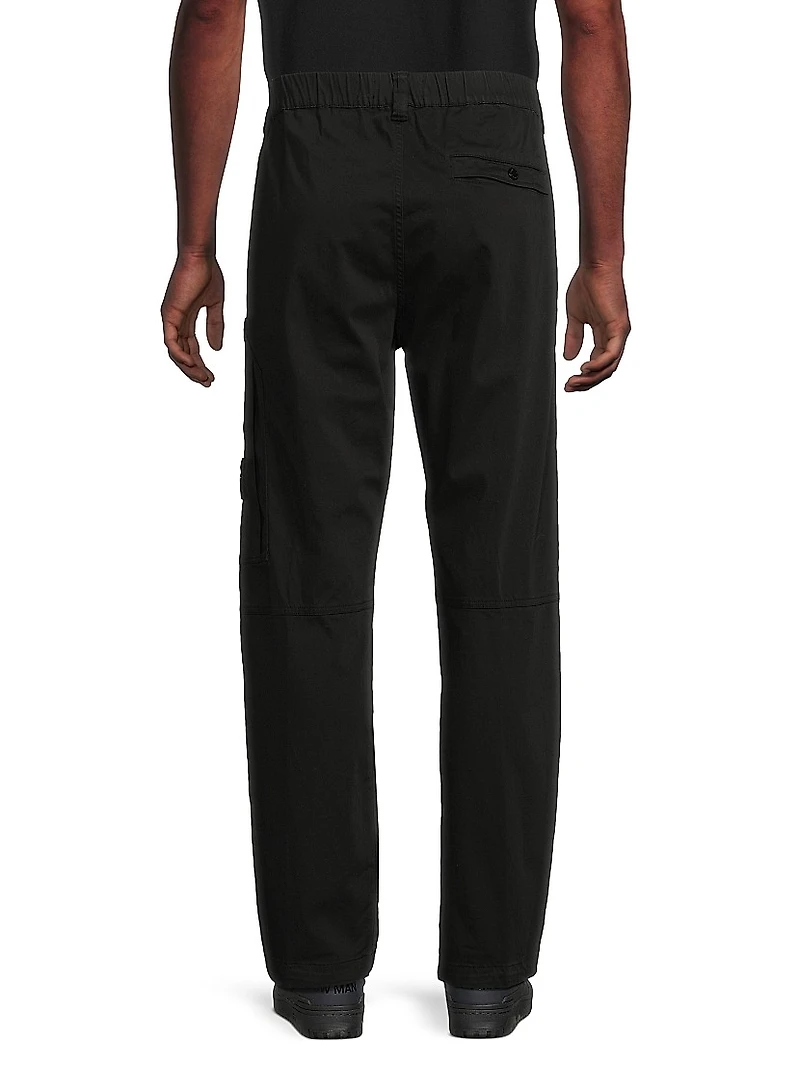 Stretch-Cotton Cargo Pants