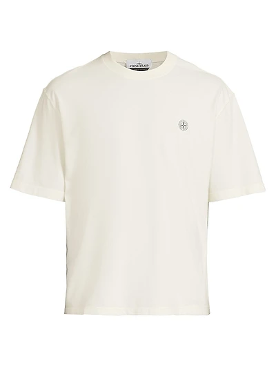 Logo Cotton Crewneck T-Shirt