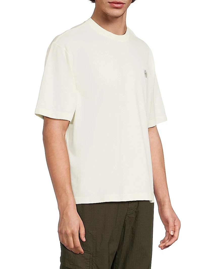 Logo Cotton Crewneck T-Shirt