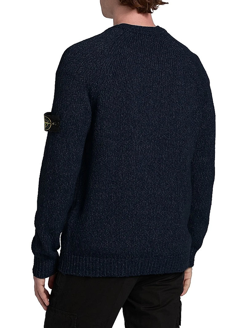 Wool-Nylon Crewneck Sweater