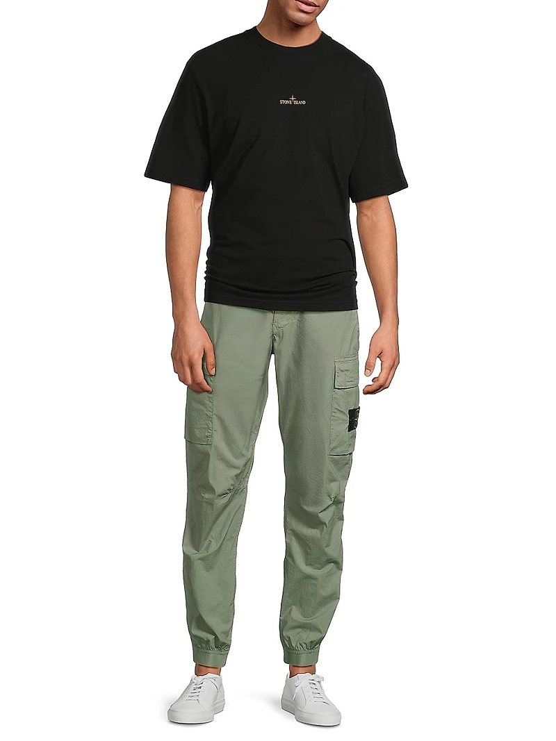 Logo Cotton Jersey Crewneck T-Shirt