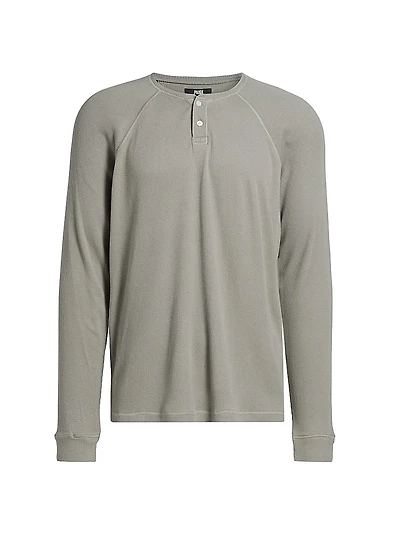 Abaroa Cotton-Blend Henley Shirt