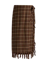 Saskia Plaid Wool-Blend Pencil Skirt